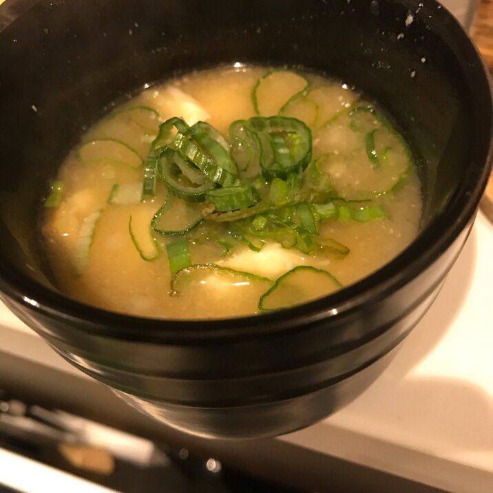 水菜の味噌汁